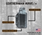 Clip & Carry Kydex Multitool Scheide Holster fr Leatherman Wave / Wave+ rot