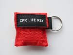 CPR Mask   Beatmungstuch rot